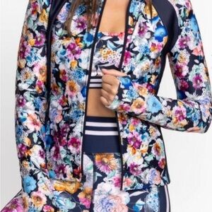 Johnny Was Multicolor Floral Jacket size small